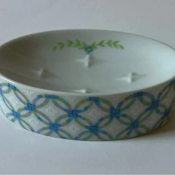 Vintage Counterpoint San Francisco Hand Decorated Soap Dish Rose Pattern - Picture 3 of 5